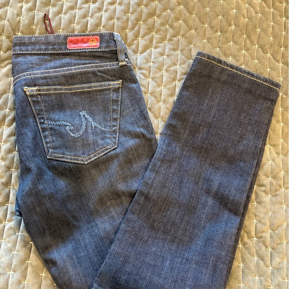 AG Adriano Goldschmied “Stilt” Dark Blue Denim Jeans, Size 28R - Picture 11 of 14